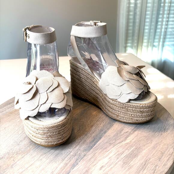 Valentino Garavani Atelier 03 Rose Edition Wedge Espadrille Sandals EU 35 US 5 - Picture 1 of 15